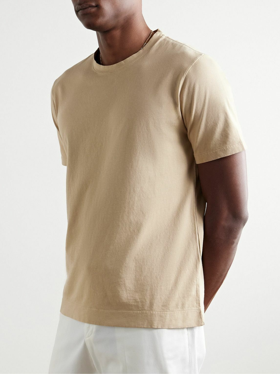 Boglioli - Garment-Dyed Cotton-Jersey T-Shirt - Gray