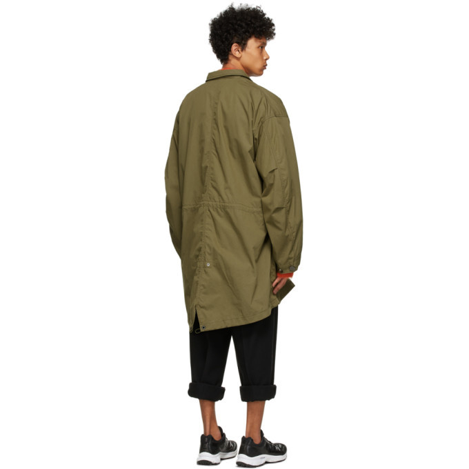 Fumito Ganryu Khaki Lapelled Mods Coat Fumito Ganryu