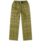 Gramicci x Taion Down Pant in Olive