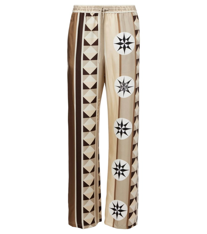 Photo: Loewe Paula's Ibiza silk satin wide-leg pants