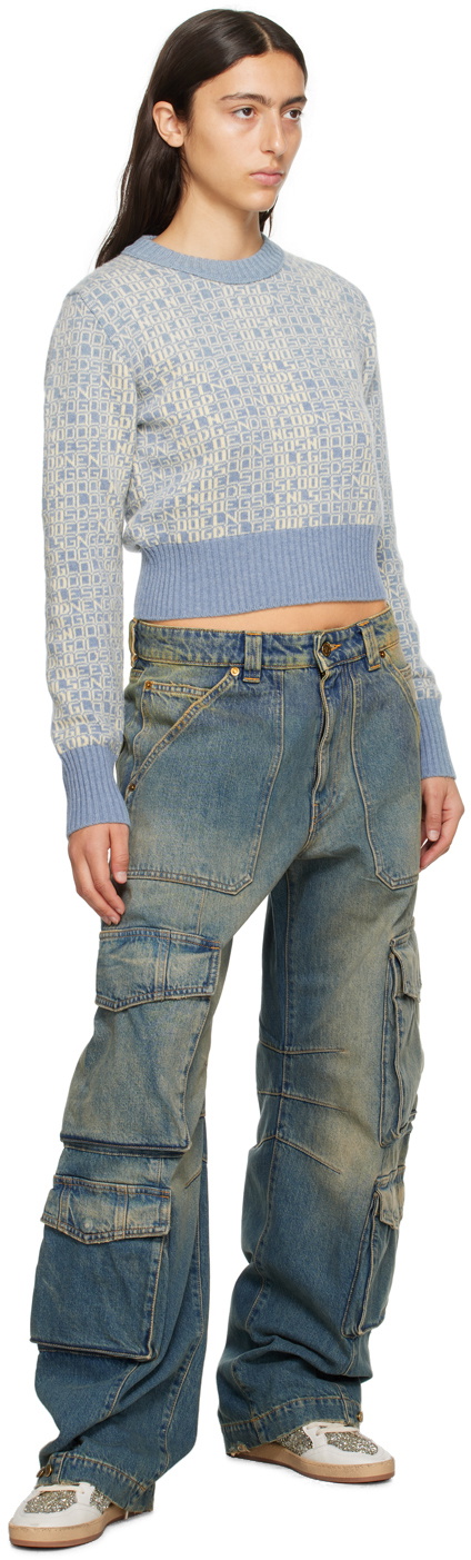 Golden Goose Blue Distressed Jeans