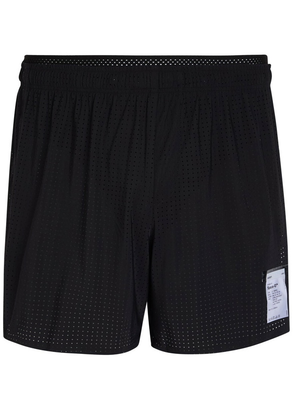 Photo: Satisfy Space-o 5 Perforated Stretch-jersey Shorts Black