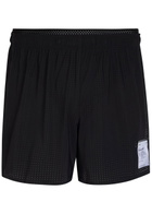 Satisfy Space-o 5 Perforated Stretch-jersey Shorts Black