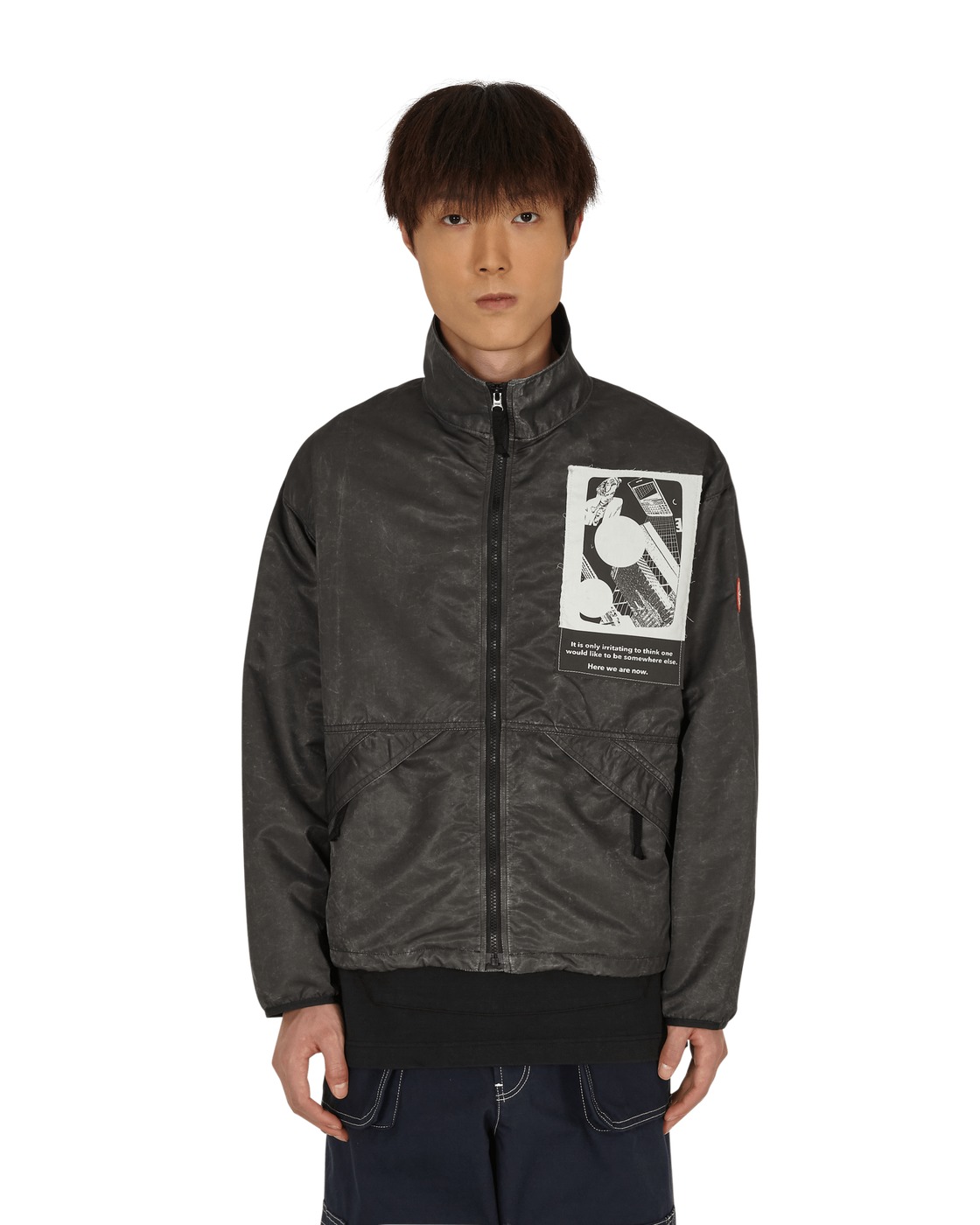 Cav Empt Paraffin Coated Zip Jacket White Cav Empt