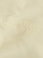 FEAR OF GOD ESSENTIALS - Logo-Flocked Shell Shirt - Neutrals