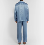 Zimmerli - Silk-Jacquard Pyjama Set - Blue