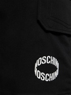 MOSCHINO - Logo Cotton Gabardine Cargo Shorts