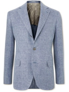 Brunello Cucinelli - Linen, Wool and Silk-Blend Blazer - Blue