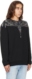 Marcelo Burlon County of Milan Black Icon Wings Sweatshirt