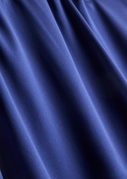 Eileen Fisher Stretch-silk Satin top Dark Blue