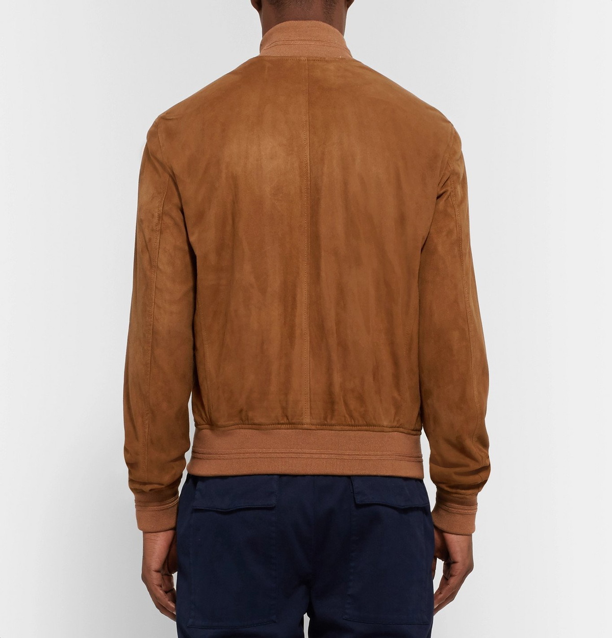 SALLE PRIVÉE - Eero Suede Bomber Jacket - Brown SALLE PRIVEE