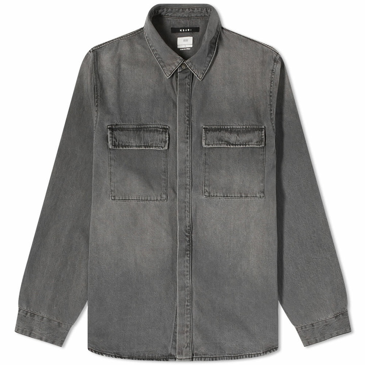 Photo: Ksubi Men's Snakebite Denim Overshirt in Black