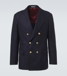 Brunello Cucinelli Double-breasted virgin wool blazer