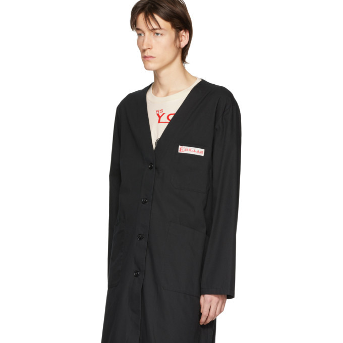 Raf Simons Black Classic Labo Coat Raf Simons