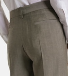 Victoria Beckham Wool and mohair straight pants
