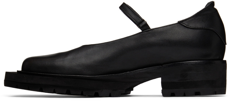 Sinéad O’Dwyer SSENSE Exclusive Black Tabitha Ringwood Edition Leather School Loafers