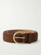 MORJAS - 3cm Suede Belt - Brown