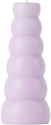 soft-geometry Purple Tall Gola Candle