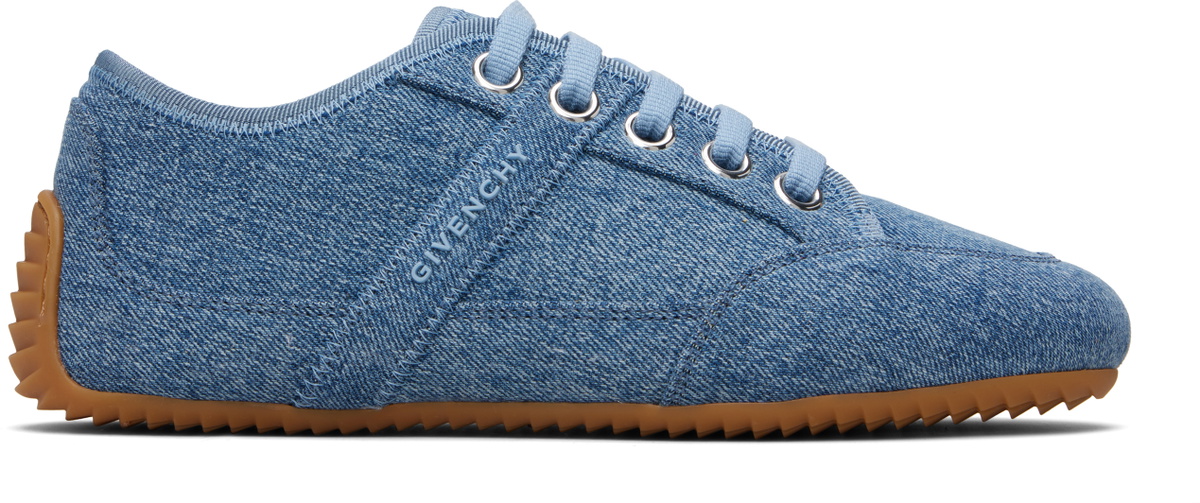 Givenchy Blue Slim Denim Sneakers