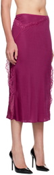 VAILLANT Pink Cigarette Midi Skirt