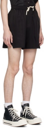 Small Talk Studio Black Drawstring Shorts