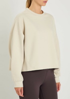 Nike Cropped Jersey Sweatshirt Beige