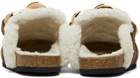 JW Anderson Brown Shearling Chain Loafers