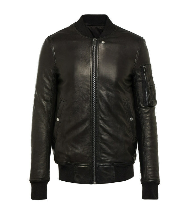 Photo: Rick Owens Leather bomber jacket