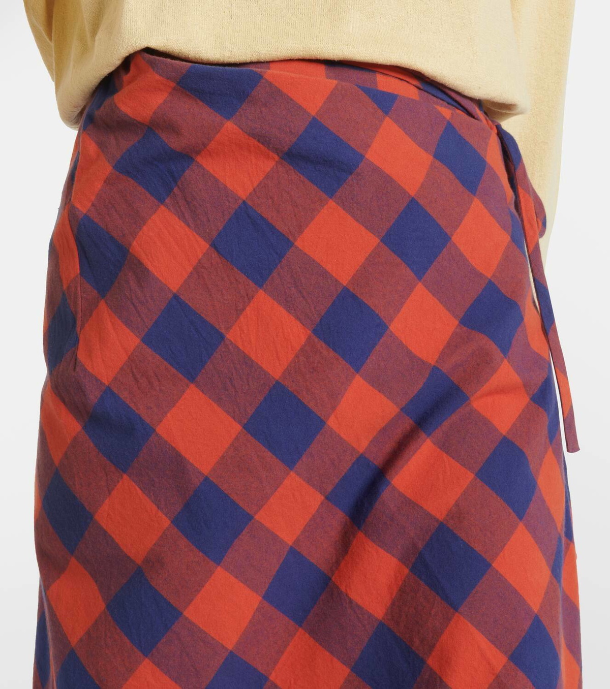The Row Esperanza draped cotton flannel maxi skirt