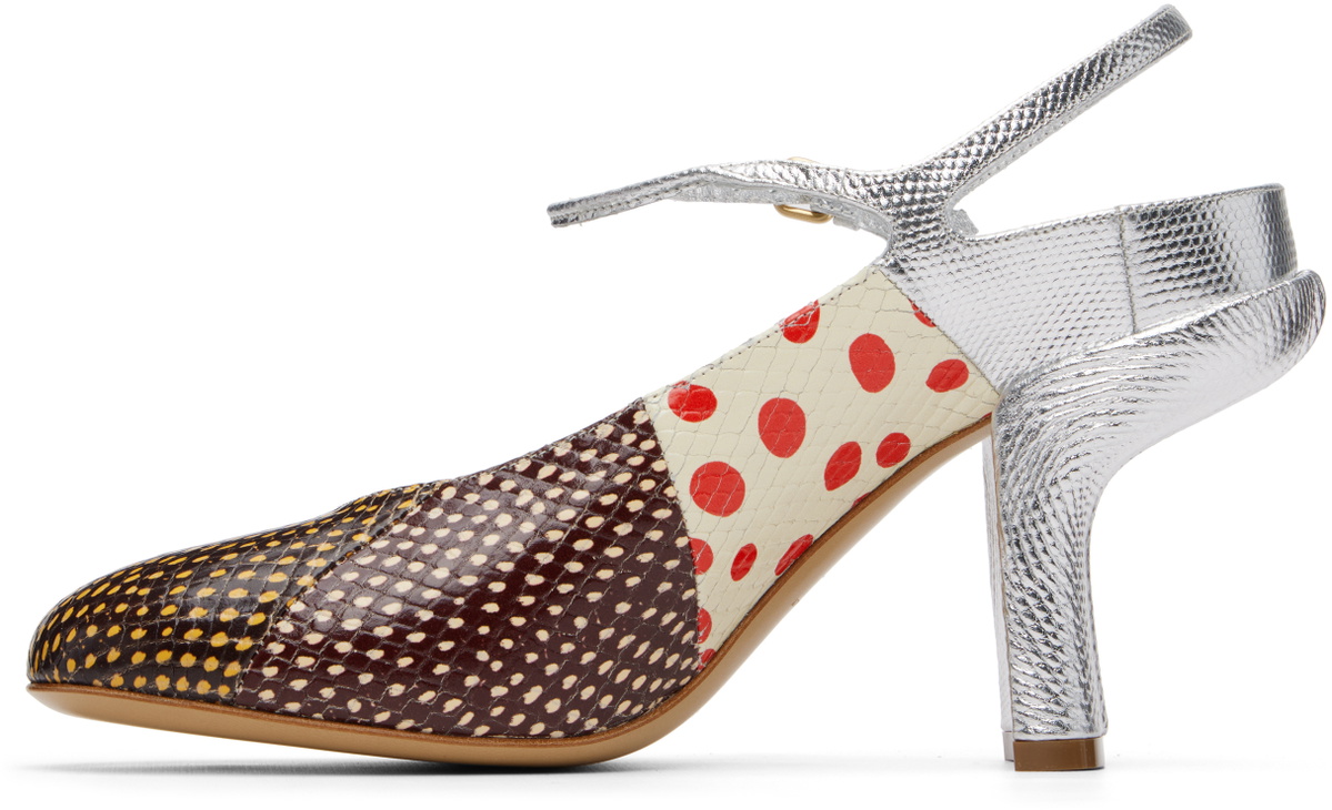 Dries Van Noten Multicolor Patchwork Heels
