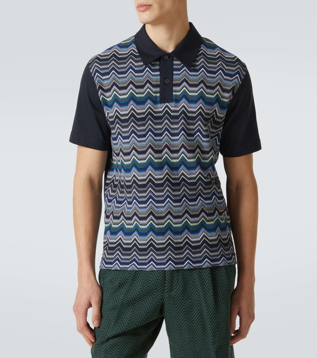Missoni Zigzag cotton polo shirt