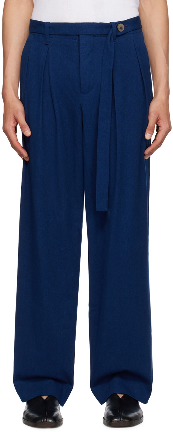 King & Tuckfield Indigo Grant Trousers