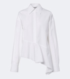 Sportmax Asymmetric cotton poplin shirt