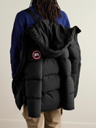 Canada Goose - Lawrence Logo-Appliquéd Quilted Enduraluxe® Hooded Down Jacket - Black