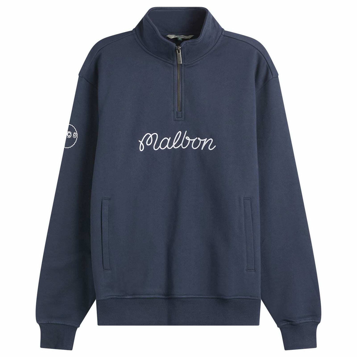 Malbon Men's Collegiate Quarter-Zip Sweatshirt in Navy Malbon Golf