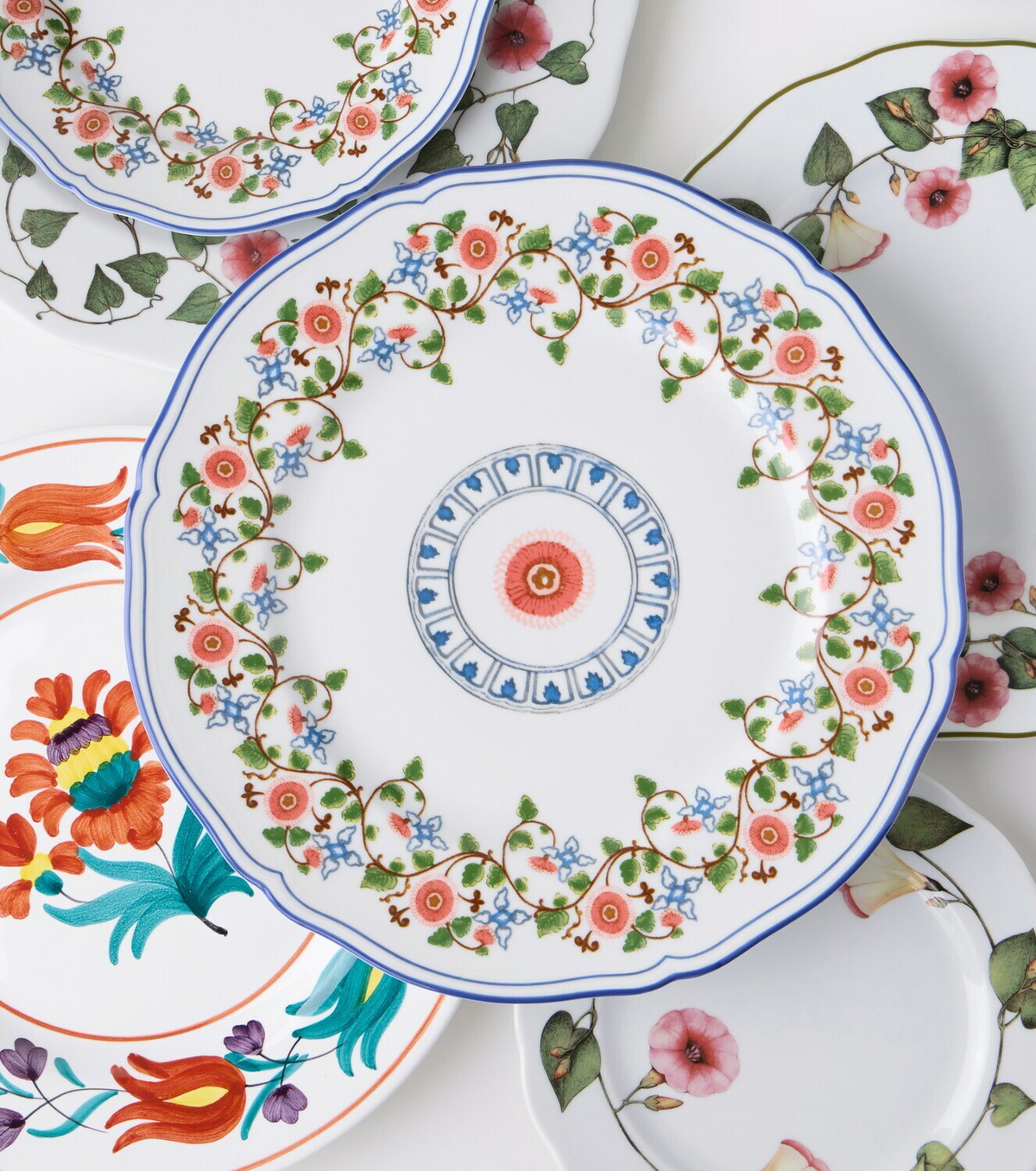 Cabana x Ginori 1735 Martina floral porcelain charger plate