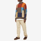 YMC Men's Blut Patchwork Knit in Multi