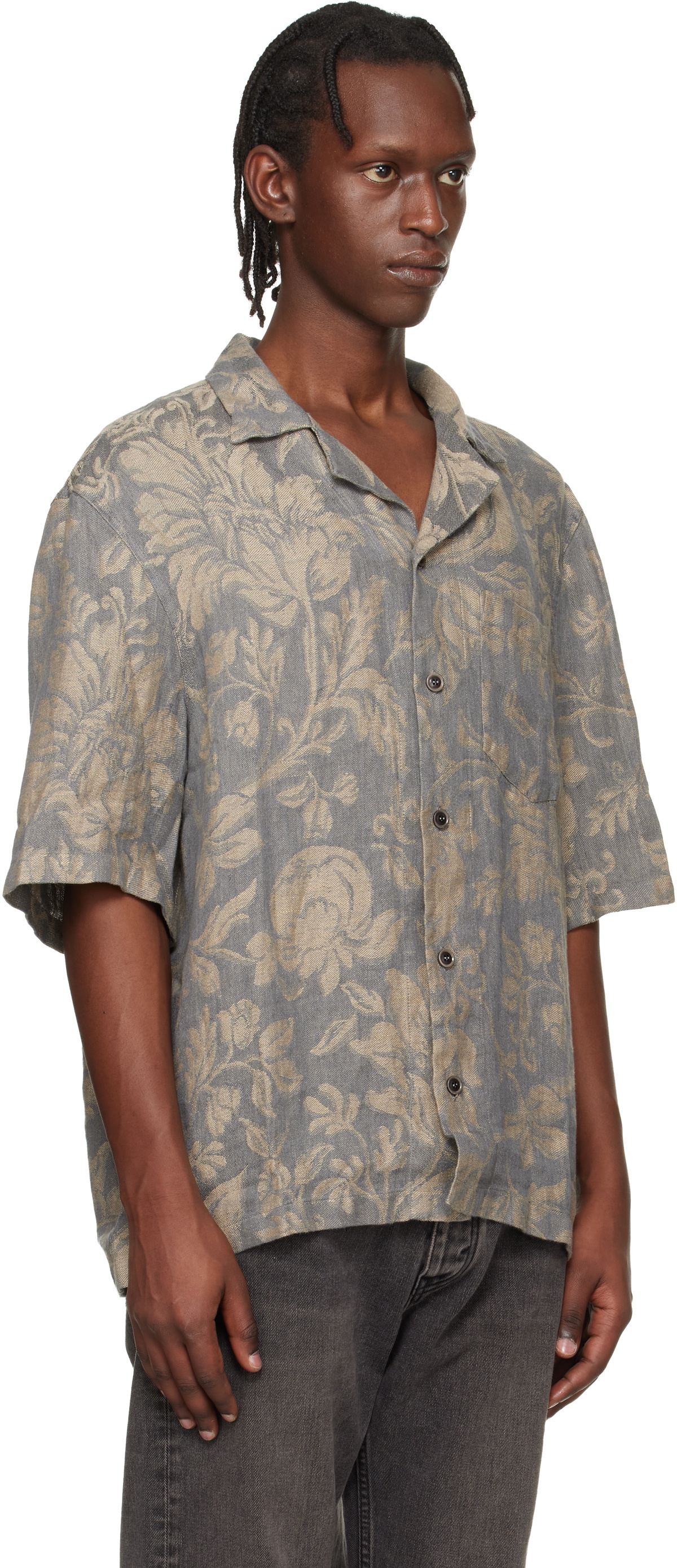 HOPE Gray Short-Sleeve Shirt