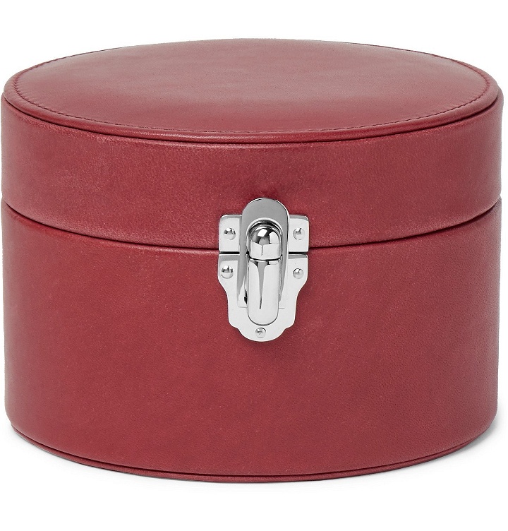 Photo: Rapport London - Leather Watch and Cufflink Box - Red