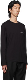 Comme des Garçons Shirt Black Logo Long Sleeve T-Shirt