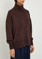 Varley Barker High-neck Stretch-jersey Sweatshirt Brown