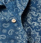 RRL - Camp-Collar Paisley-Print Lyocell Shirt - Blue
