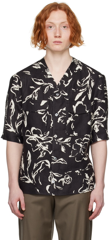 Photo: Agnona Black Graphic Shirt