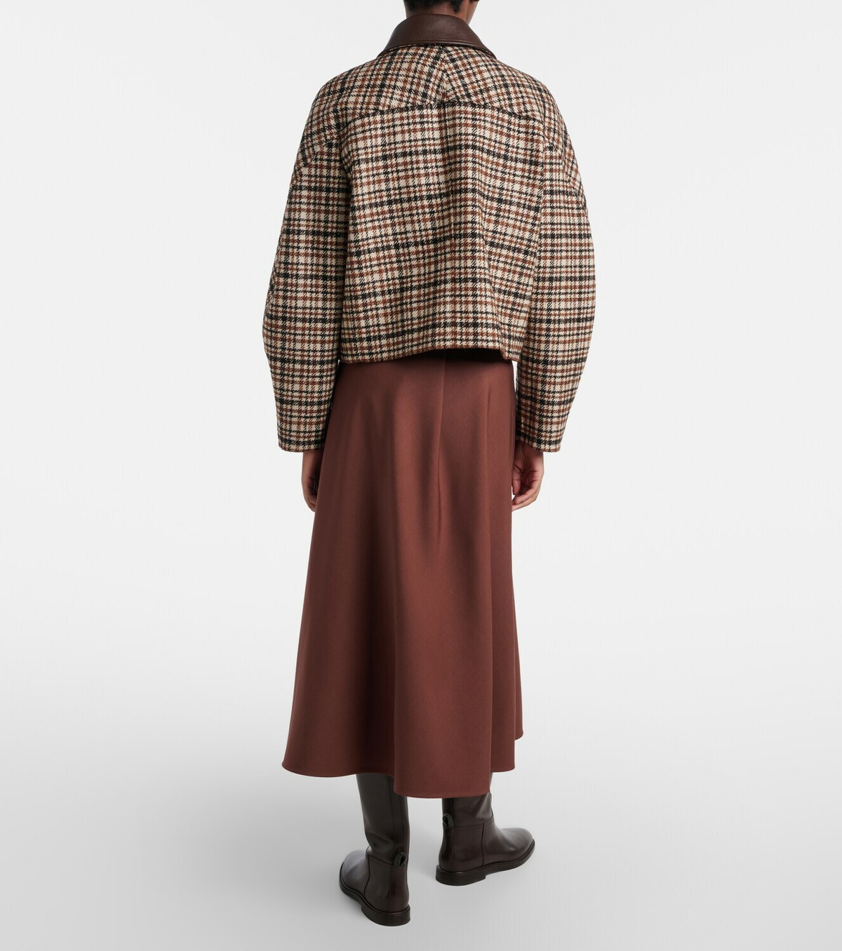 Brunello Cucinelli Wool-blend midi skirt