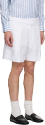 Dolce&Gabbana White Pleated Shorts
