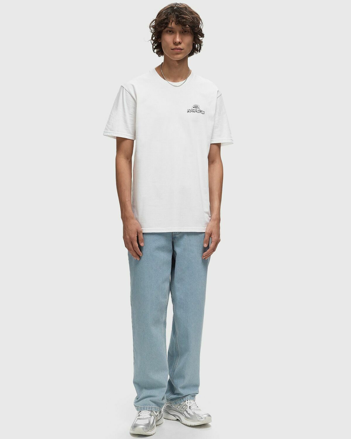 Fucking Awesome God Rides Fa Short Sleeve Tee White Shortsleeves