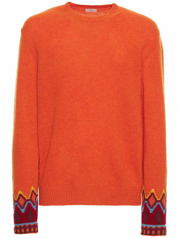Photo: ETRO Intarsia Wool Knit Sweater