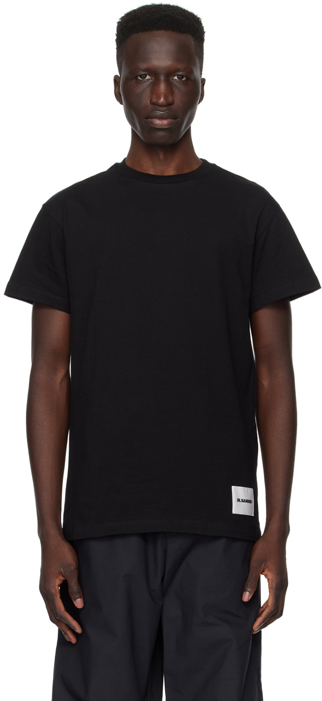 Jil Sander Three-Pack Black T-Shirts Jil Sander