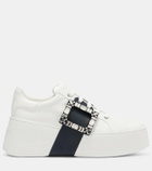 Roger Vivier Viv Skate leather platform sneakers
