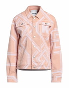 Koché Womens Denim outerwear in Salmon pink